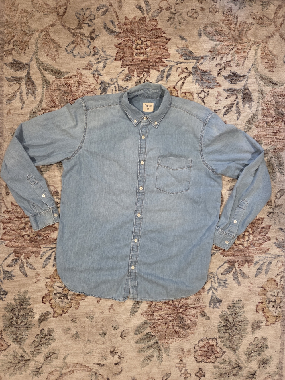 GAP Light Denim Button-Down Shirt
